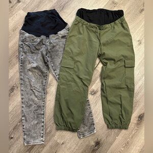 L/XL maternity pants bundle lot